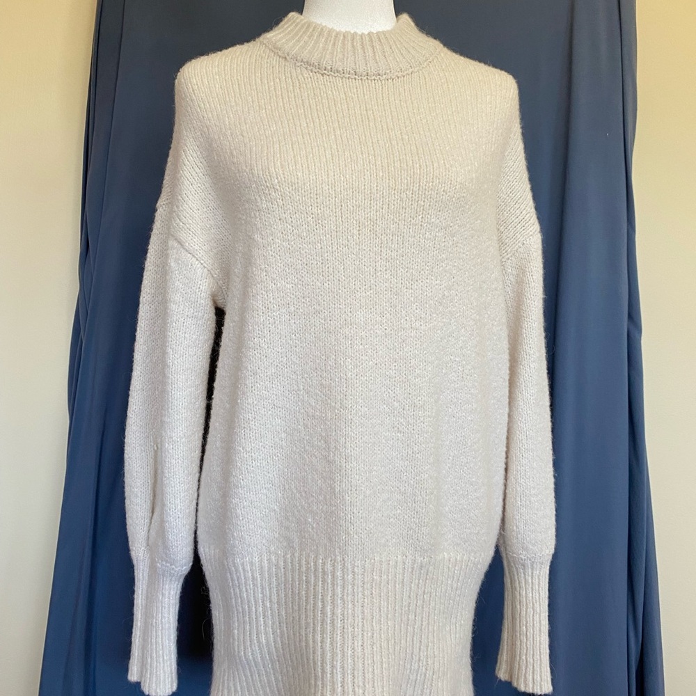 Nine West Cream Mockneck Sweater
